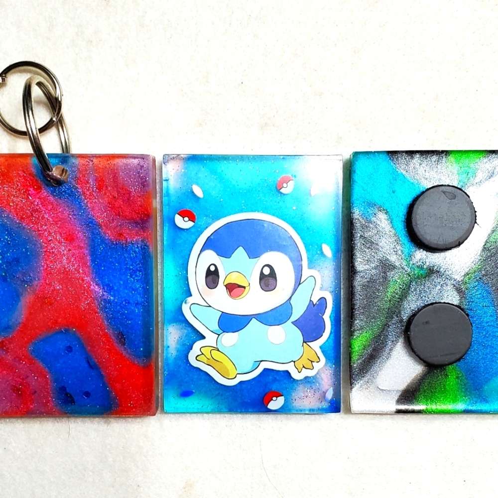 Pimplup Pokemon Keychain or Fridge Magnet *Your Choice*